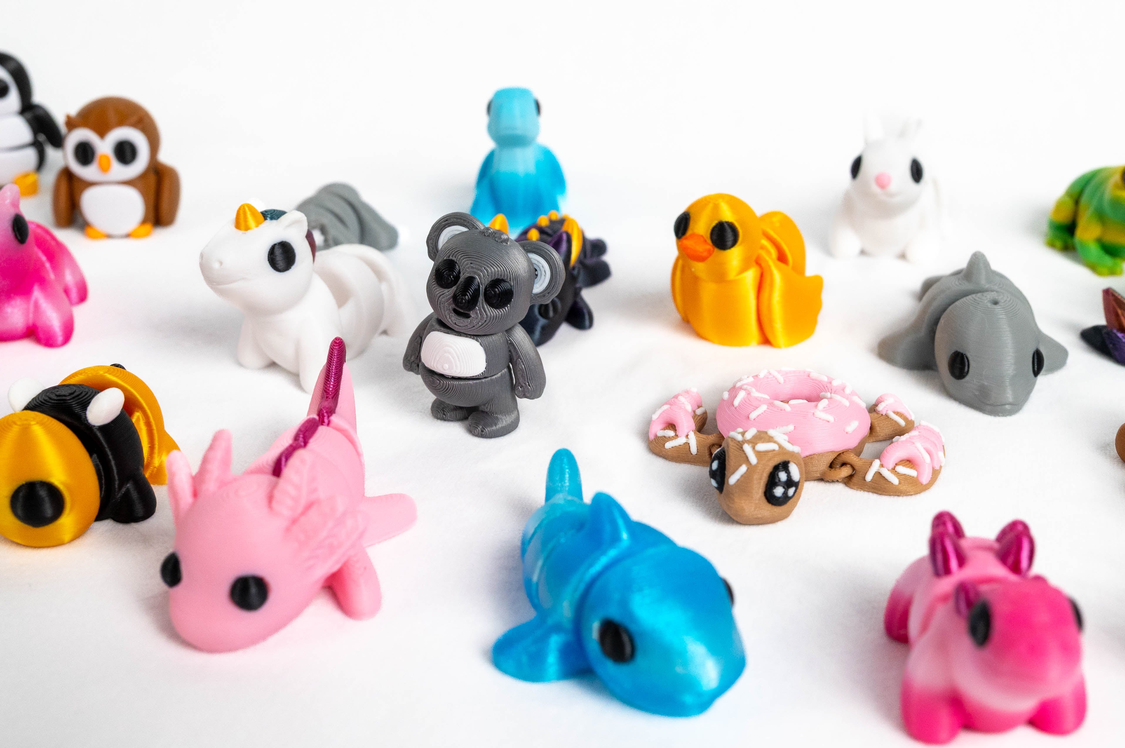 Fiddlies, 3D Printed Animals