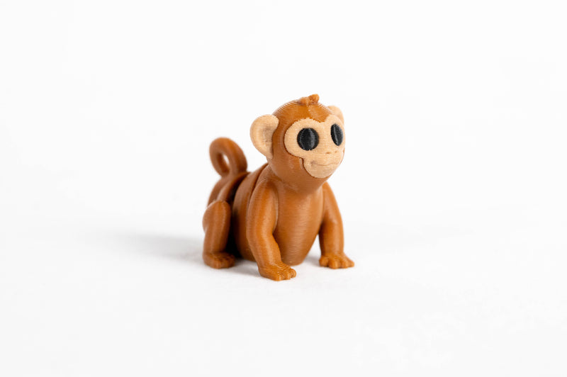 Monkey : Brown Jungle 3D Printed Animal