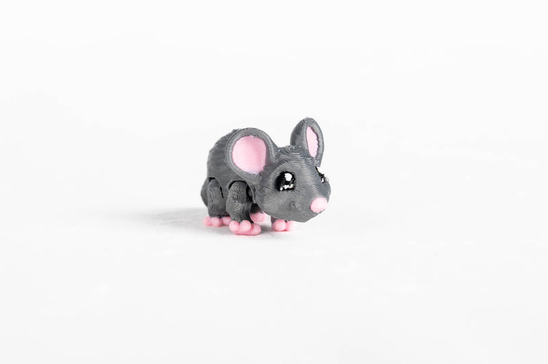 Mouse : Farm Gray Silver Mamal 3D Printed Animal