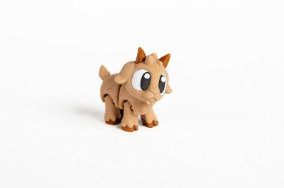 Brown Goat : Brown Mamal Farm 3D Printed Animal