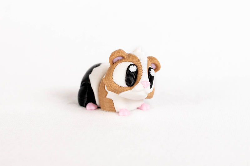 Guinea Pig : Brown Black Mamal Pet Cavy 3D Printed Animal