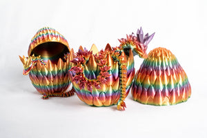 Rainbow / Mini dragon in a regular egg