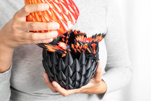 Premium Flaming Lava / Mini dragon in a large egg