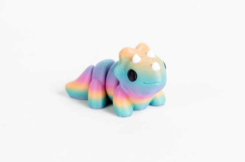 Triceratops : Rainbow Dinosaur 3D Printed Animal