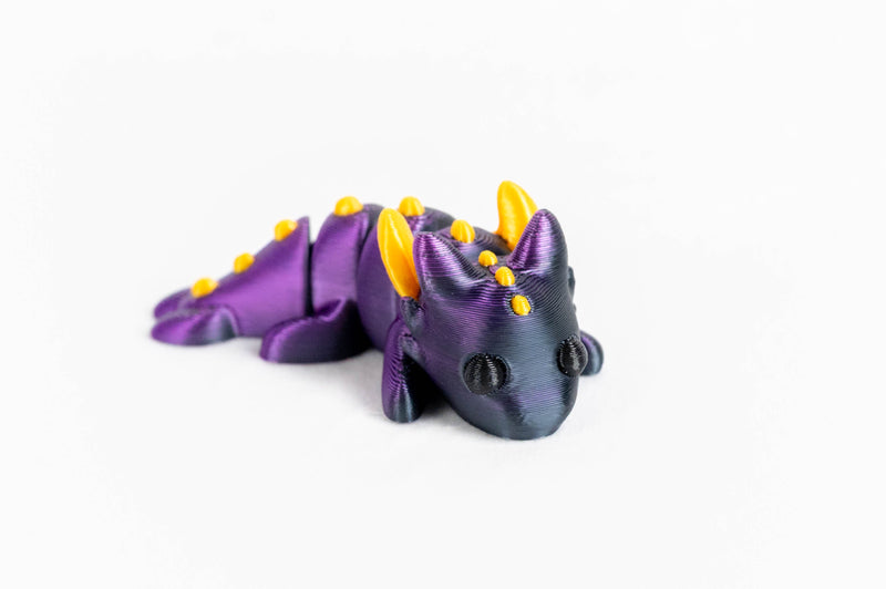 Purple Dragon : Fantasy 3D Printed Animal