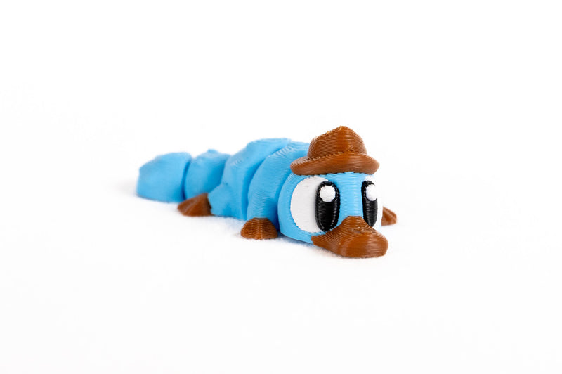 Platypus Detective : Blue Australian Woodland Forest 3D Printed Animal